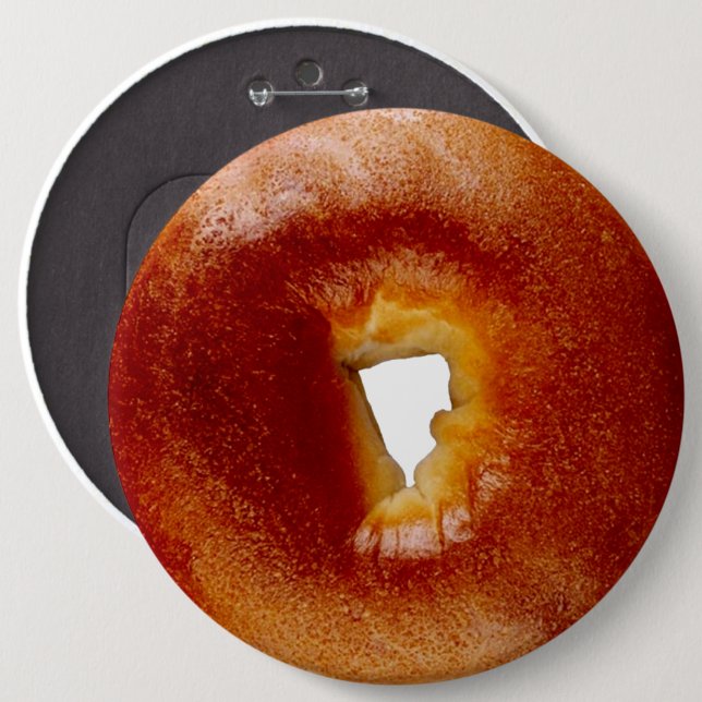 Bagel 6 Cm Round Badge (Front & Back)