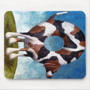 Bagel-Beagle Painting Gift Mouse Pad