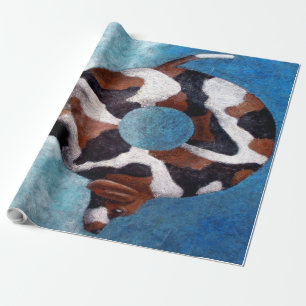 Bagel-Beagle Painting Gift Wrapping Paper