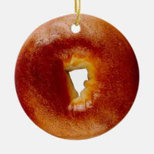 Bagel Ceramic Ornament
