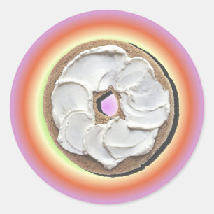 Bagel & Cream Cheese Classic Round Sticker