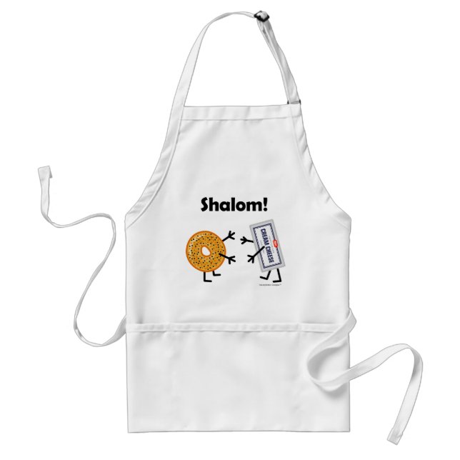 Bagel & Cream Cheese - Shalom! Standard Apron (Front)