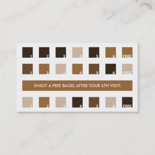 BAGEL customer appreciation (mod squares) Loyalty Card