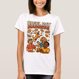 Bagel Day Madness Funny Retro Art T-Shirt