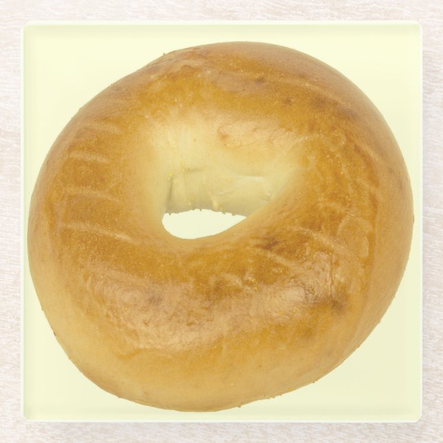 Bagel Glass Coaster (Front)