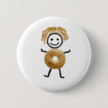 Bagel Kid 6 Cm Round Badge<br><div class="desc">Cutest Bagel T-Shirt for your Jewish Gift</div>