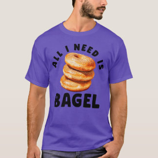 Bagel Lover For Men BreakFast Jewish Food Beigel b T-Shirt
