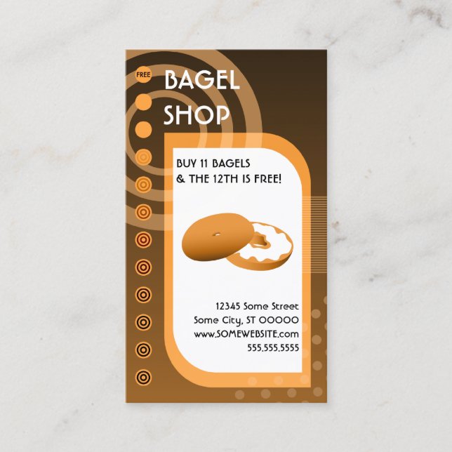 bagel loyalty oranges card (Front)