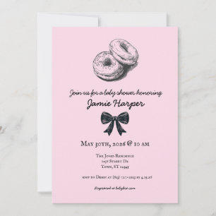 Bagel on Board Baby Shower Invite