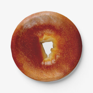 Bagel  paper plate