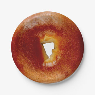 Bagel  paper plate