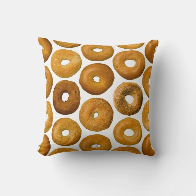 Bagel Throw Pillow (Front)