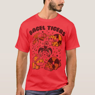Bagel Tigers Breakfast Animals by Tobe Fonseca T-Shirt