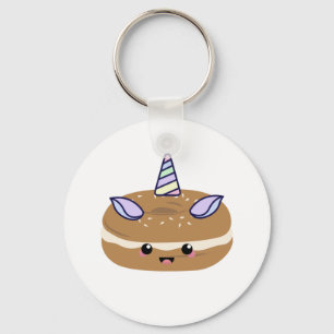 Bagel Unicorn Bagel Buddies Key Ring