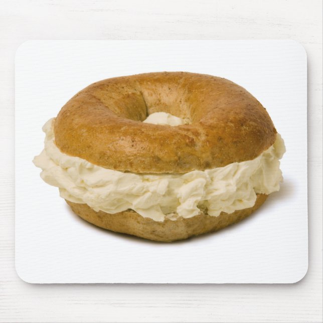 Bagel w/Cream Cheese Mouse Pad (Front)