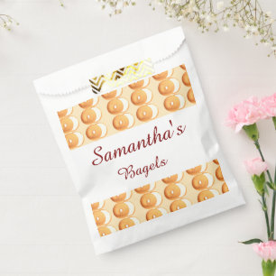 Bagels and cream favour bag