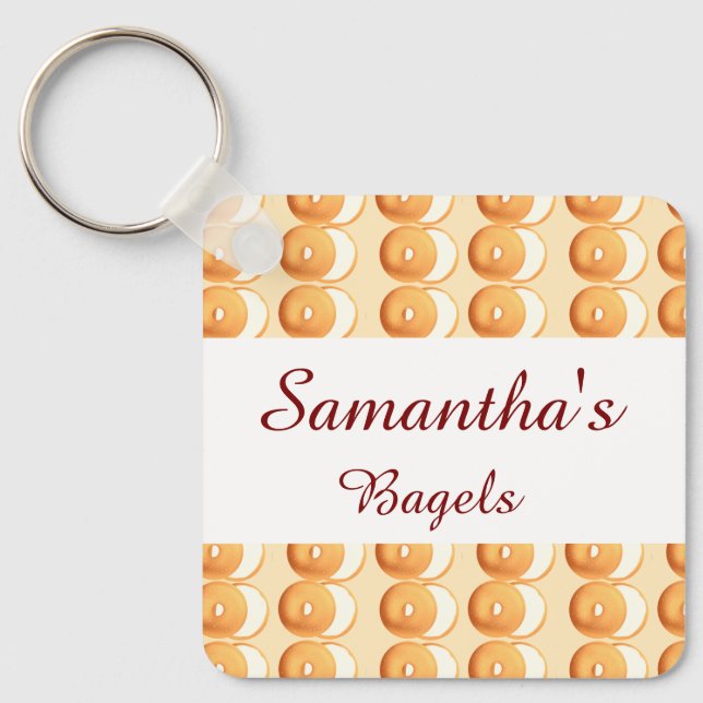 Bagels and cream key ring (Front)