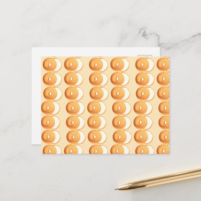 Bagels and cream postcard (Front/Back In Situ)