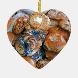Bagels!! Ceramic Ornament
