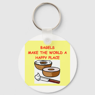 bagels key ring
