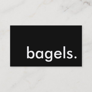 bagels. loyalty punch card