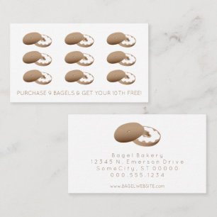bagels loyalty stamp card