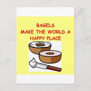 bagels postcard