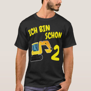Bagger Kinder 2 Geburtstag Kindergeburtstag T-Shirt