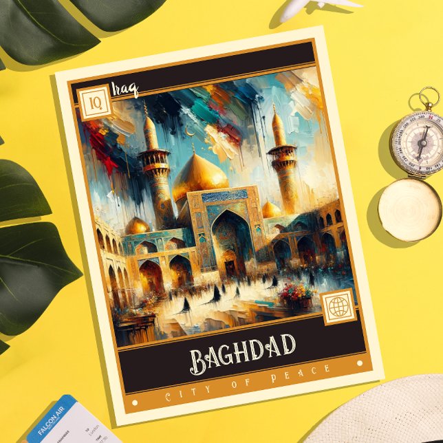 Baghdad, Iraq | Vintage Painting Postcard (Creator Uploaded)