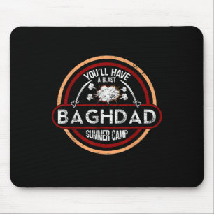 Baghdad Summer Camp _ Iraq War Veteran Military Mouse Pad