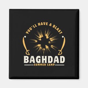 Baghdad Summer Camp Usa Veterans Iraq War Military Magnet