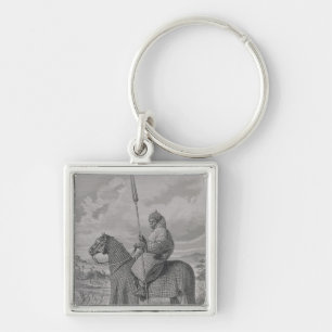 Baghirmi trooper in quilted armour key ring