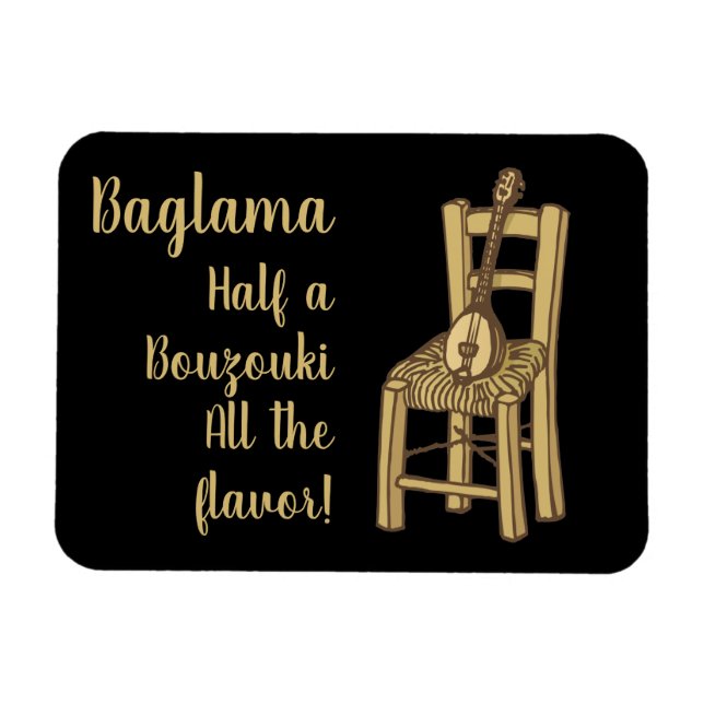 Baglama on Chair Magnet (Horizontal)