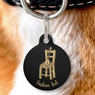 Baglama on Chair Pet Tag