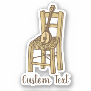 Baglama on Chair Sticker