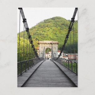 Bagni di Lucca, Tuscany, Italy - An old bridge Postcard