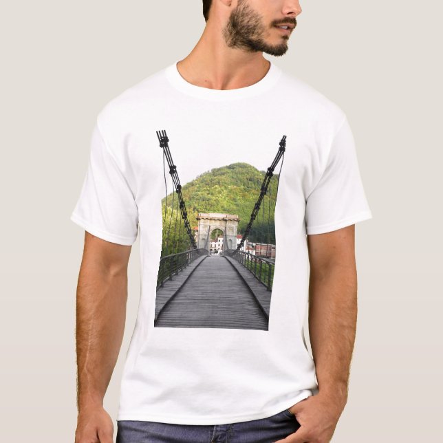 Bagni di Lucca, Tuscany, Italy - An old bridge T-Shirt (Front)