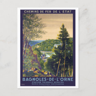 Bagnoles-de-l'Orne Vintage Poster 1922 Postcard