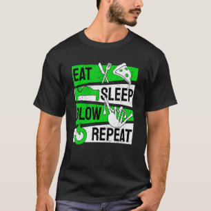 Bagpipe Bagpipes Eat Sleep Blow Repeat T-Shirt
