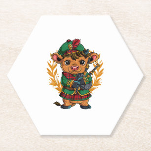 Bagpipe Bagpipes  Paper Coaster