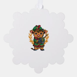 Bagpipe Bagpipes  Tree Decoration Card