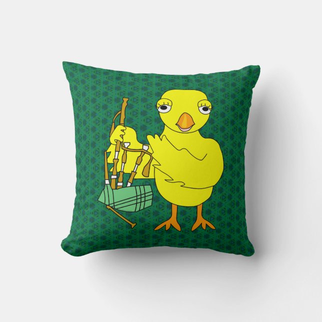 Bagpipe Chick Cushion (Front)