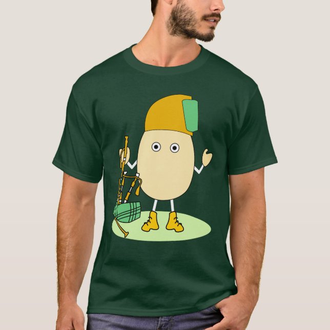Bagpipe Egghead T-Shirt (Front)