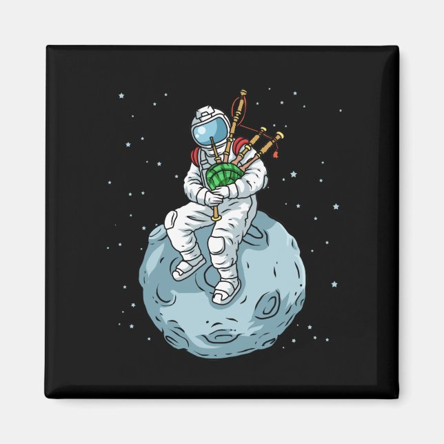 Bagpipe Gift Men Scottish Bagpipe Music Bagpipe Magnet (Front)