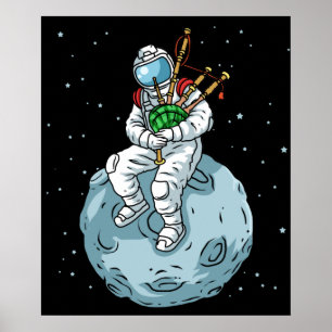 Bagpipe Gift Men Scottish Bagpipe Music Bagpipe Poster