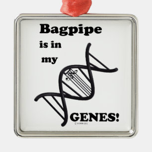 Bagpipe Is In My Genes Metal Ornament