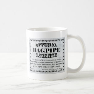 Bagpipe License Coffee Mug