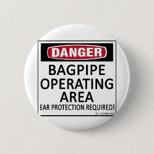 Bagpipe Operating Area 6 Cm Round Badge