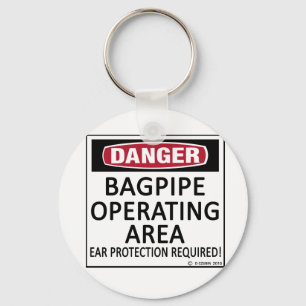 Bagpipe Operating Area Key Ring