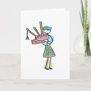 Bagpipe Playing Card